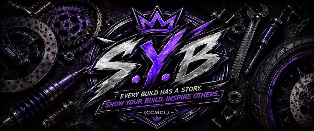 S.Y.B banner — show your build, inspire others